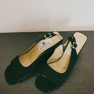 GIVENCHY ジバンシー サンダル パンプス バックストラップ 38 1/2