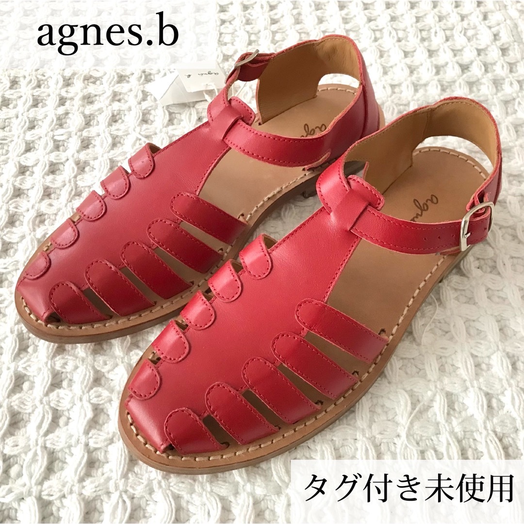 タグ付き新品未使用　agnes.b サンダル　本革 | フリマアプリ ラクマ