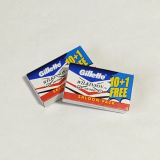 両刃カミソリ替刃 《Gillette Wilkinson》 22枚 定形郵便発送(カミソリ)