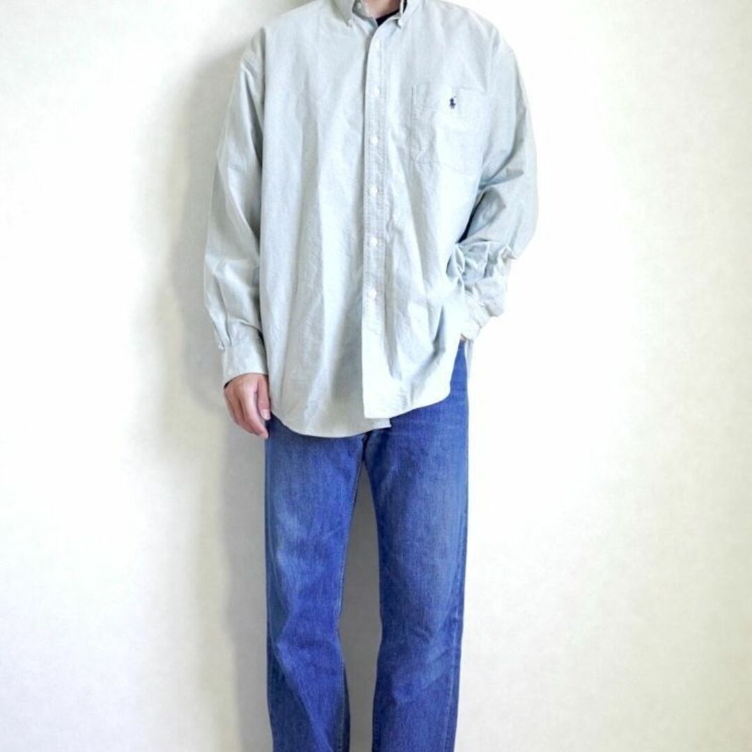 BIG SHIRT ビッグポロ　長袖シャツ　90s 1