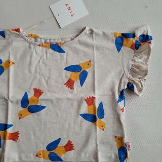 コドモビームス(こどもビームス)の4Y/tiny cottons BIRDS FRILLS TEE Tシャツ(Tシャツ/カットソー)