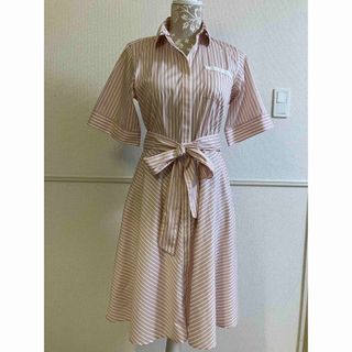 送料無料(沖縄は1000円) BROOKS BROTHERS ヨット柄ワンピース 白襟