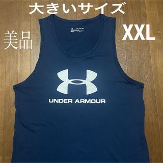 アンダーアーマー(UNDER ARMOUR)のUnderArmour 人気胸ビッグロゴ美品タンクトップ(XXL)(タンクトップ)