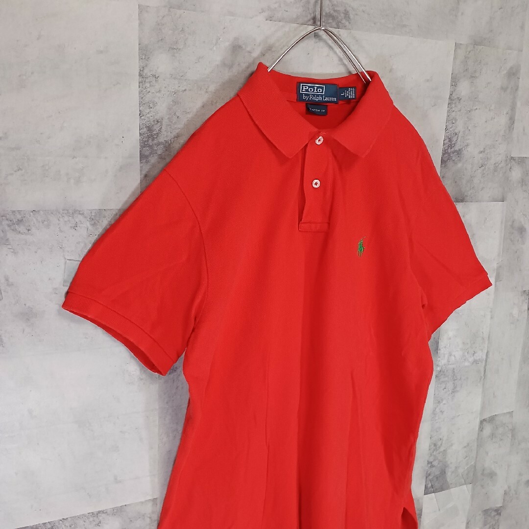 POLO RALPH LAUREN(ポロラルフローレン)のPolo by RALPH LAUREN メンズ ポロシャツ L レッド メンズのトップス(ポロシャツ)の商品写真