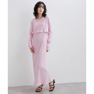 アダムエロぺ(Adam et Rope')の7/2まで限定価格★新品 アダムエロペ BOTANICAL DYED DRESS(ロングワンピース/マキシワンピース)