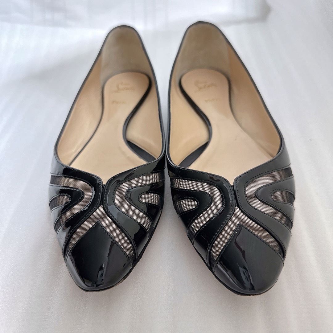 Christian Louboutin(クリスチャンルブタン)のルブタン　バレリーナ　フラットシューズ　サンダル　パンプス　靴　極美品 レディースの靴/シューズ(ハイヒール/パンプス)の商品写真