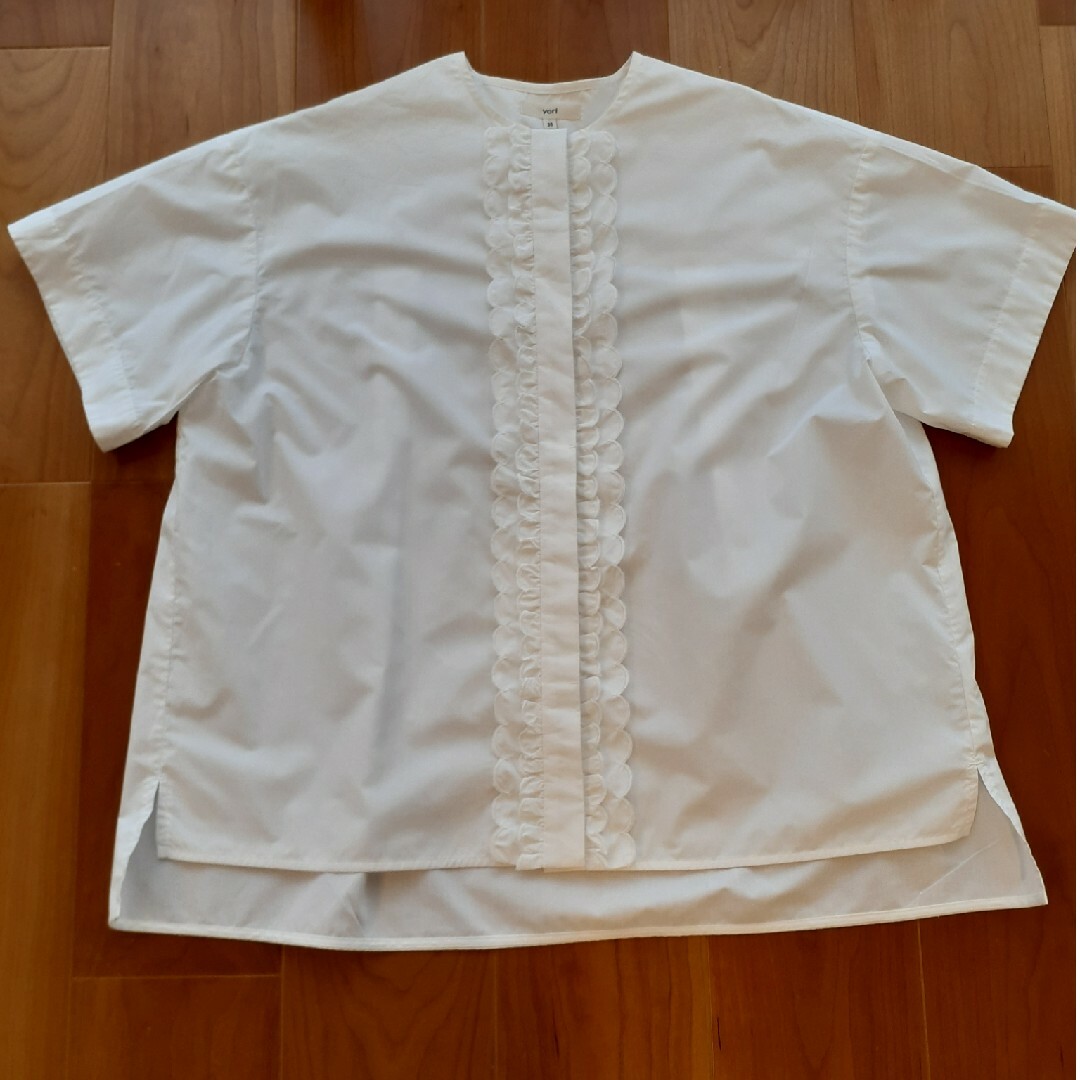 yori スカラップ刺繍サマーシャツ　36