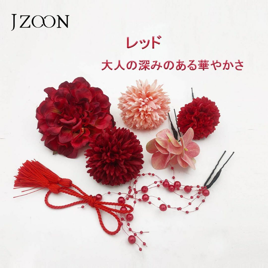 【色: シャンパン色】JZOON 髪飾り全九色 浴衣 着物 袴 振袖 和装 成人