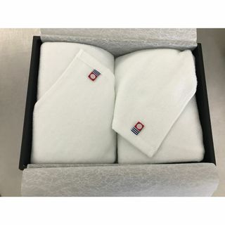 イマバリタオル(今治タオル)の今治タオル　フェイスタオオル　２枚セット　箱付　新品未使用品(タオル/バス用品)