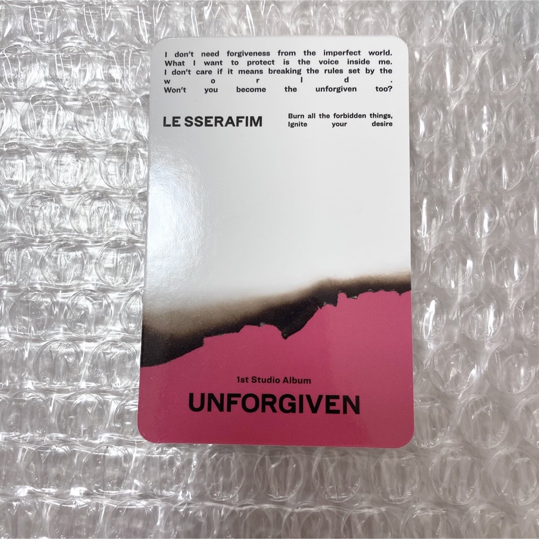 ルセラフィム UNFORGIVEN 特典 shopee トレカ チェウォン