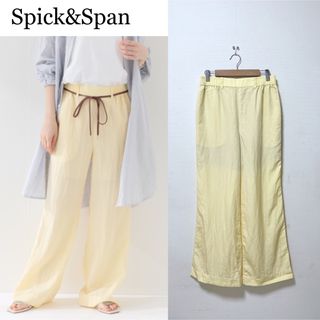 スピックアンドスパン(Spick & Span)のSpick&Span ヴィンテージライククロスイージーパンツ イエロー 38(カジュアルパンツ)