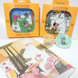 ムーミン(MOOMIN)の廃盤  ムーミン アラビア プレート   リーフレット ミニチュア  セット(その他)