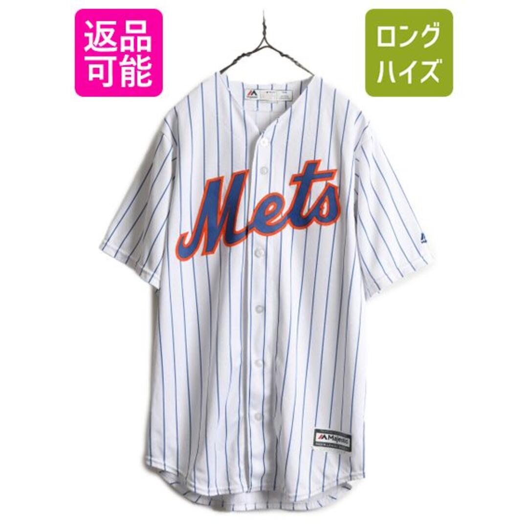 新しいプレセール USA製 MLB Majestic メッツ ベースボールシャツ M