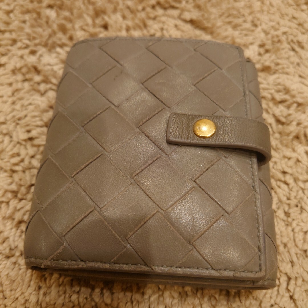 BOTTEGA VENETA ボッテガ　2つ折財布　グレー