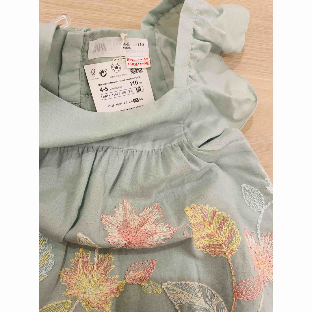 ZARA KIDS - ザラ ベビー エンブロイダリー フラワー 刺繍 ZARA KIDS - ザラ ベビー エンブロイダリー フラワー 刺繍