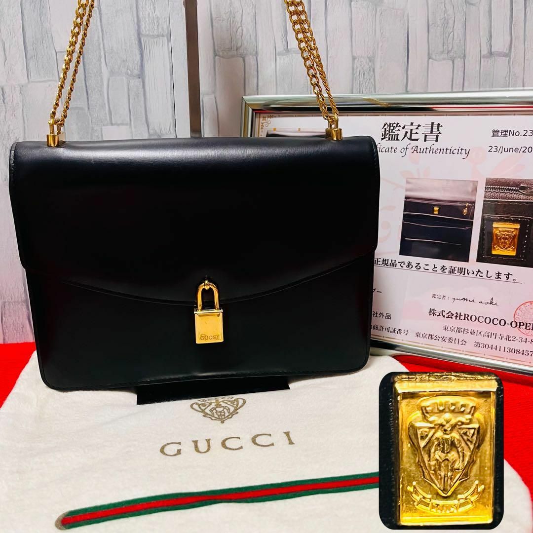 Gucci - ✨超極希少✨ オールドグッチ 60s ショルダーバッグ カーフ