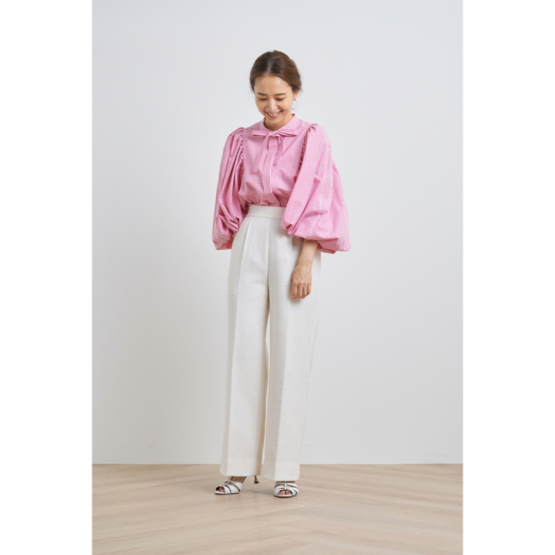 ABC様　新品未使用　yori サニーツイードワイドパンツ　36