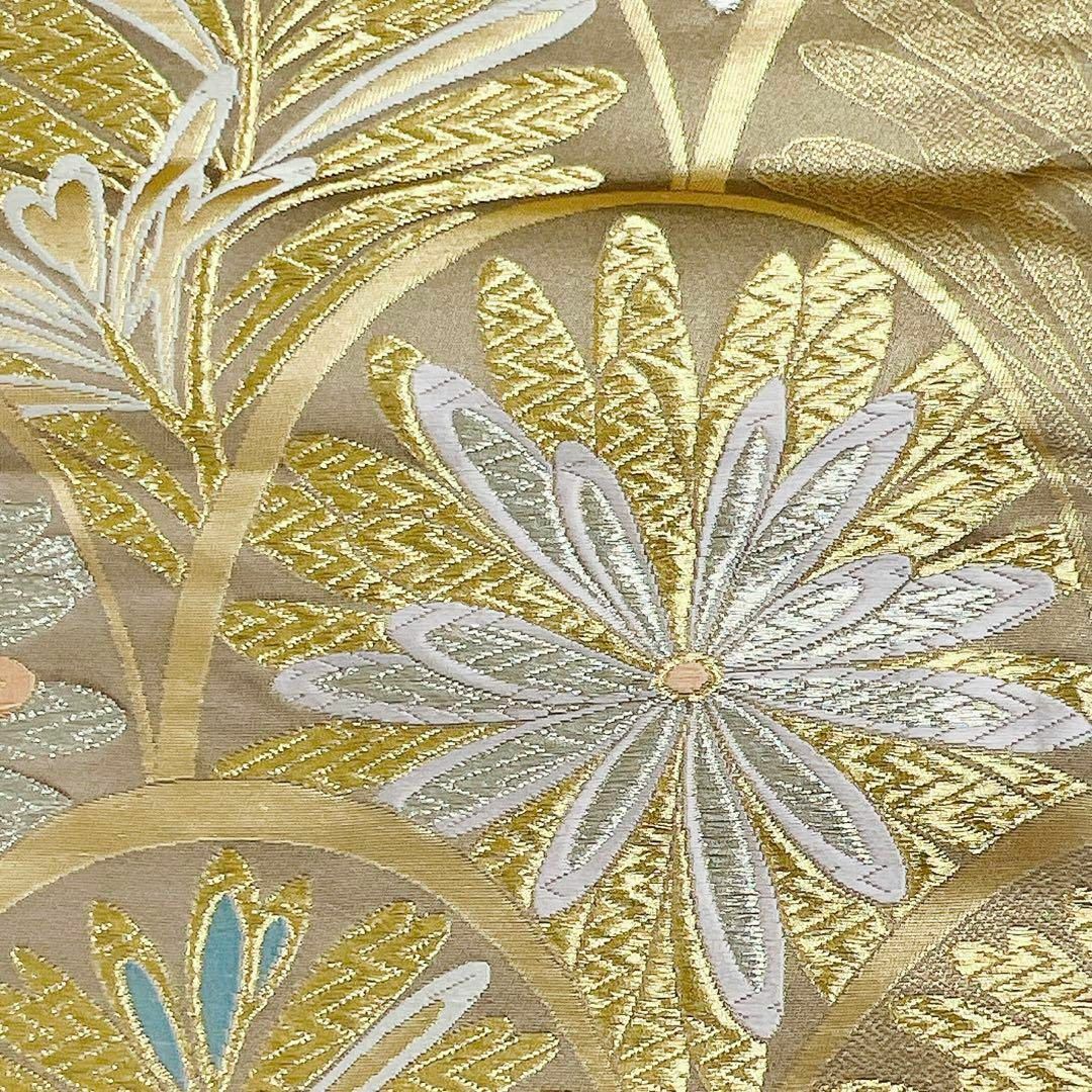 抽象的菊花模様の袋帯 着物