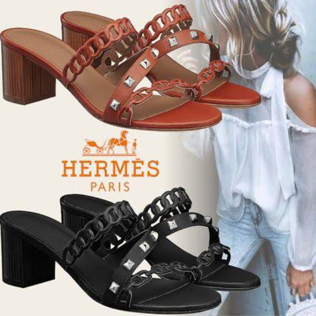 エルメス サンダル シェーヌダンクル アジャッチオ Hermes Ajaccio-