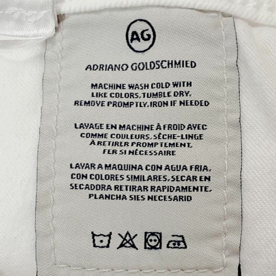 AG アドリアーノゴールドシュミット デニムパンツ ホワイト 40 L | www