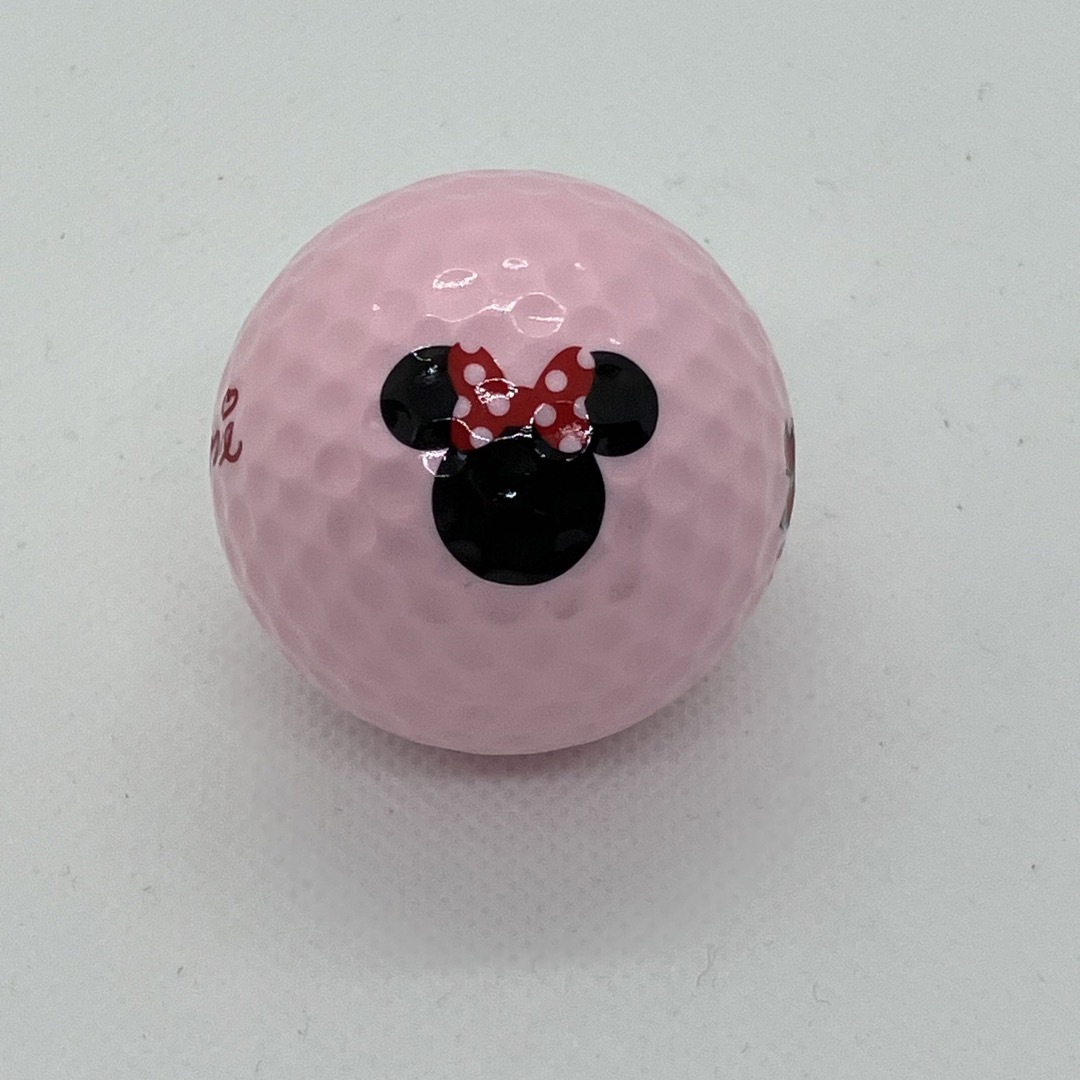 メーカー純正品[充電不要 1年保証] ミニーマウス ゴルフボール 1箱 12球 パールピンク