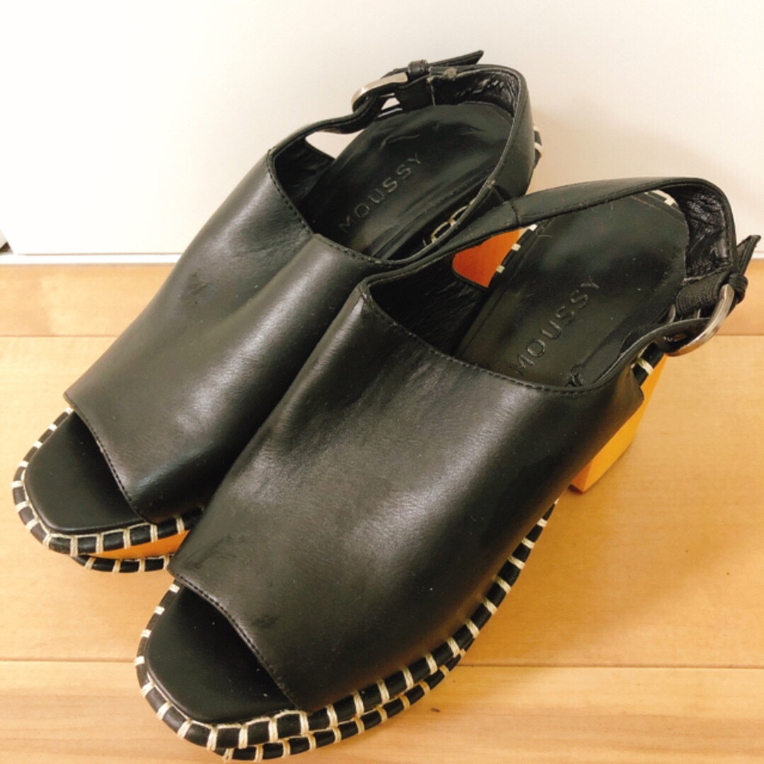 ♡moussy♡WOODEN SOLE SABOT