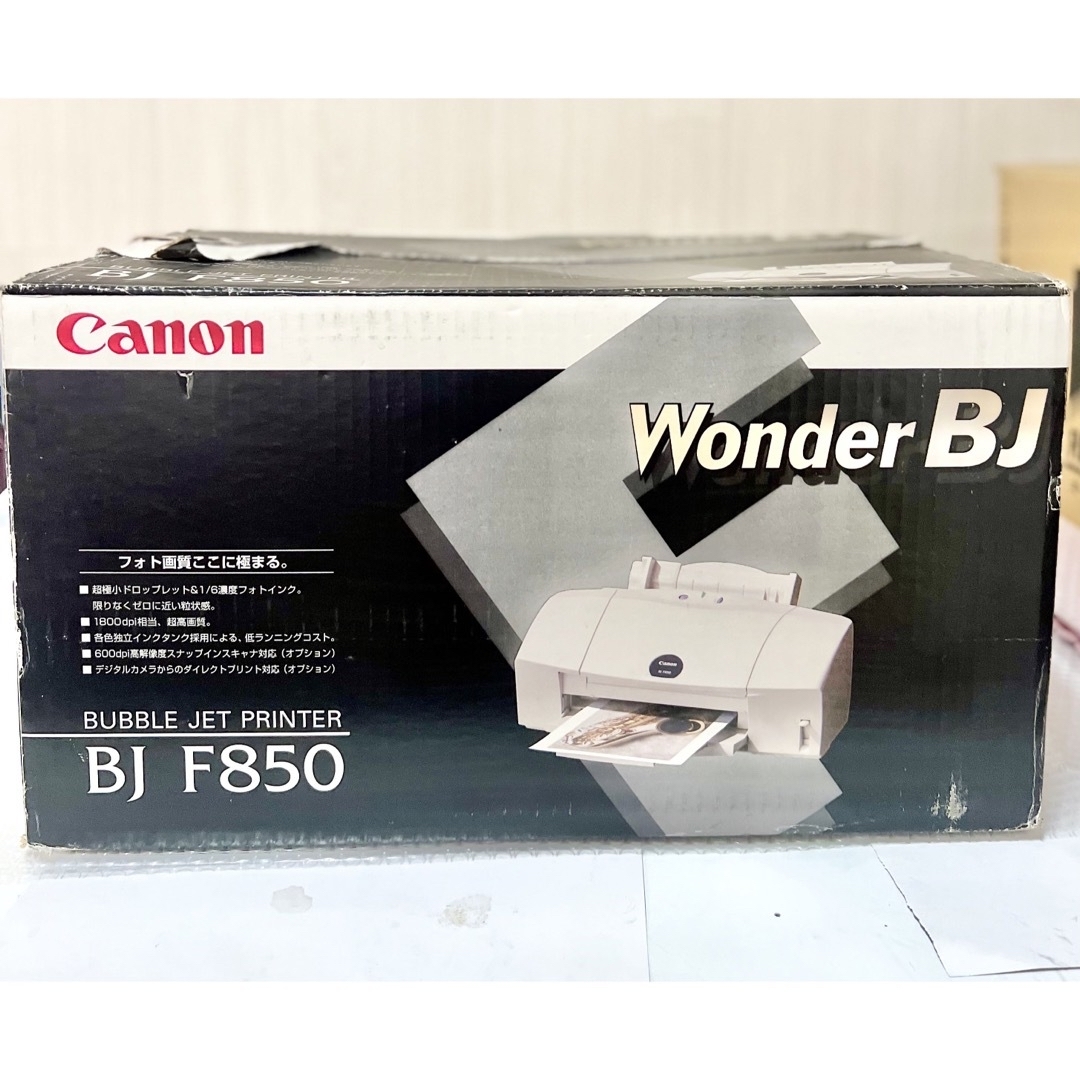 Canon(キヤノン)の美品🉐BJ F850 Canon インクジェットプリンター 印刷機 プリンター スマホ/家電/カメラのPC/タブレット(PC周辺機器)の商品写真
