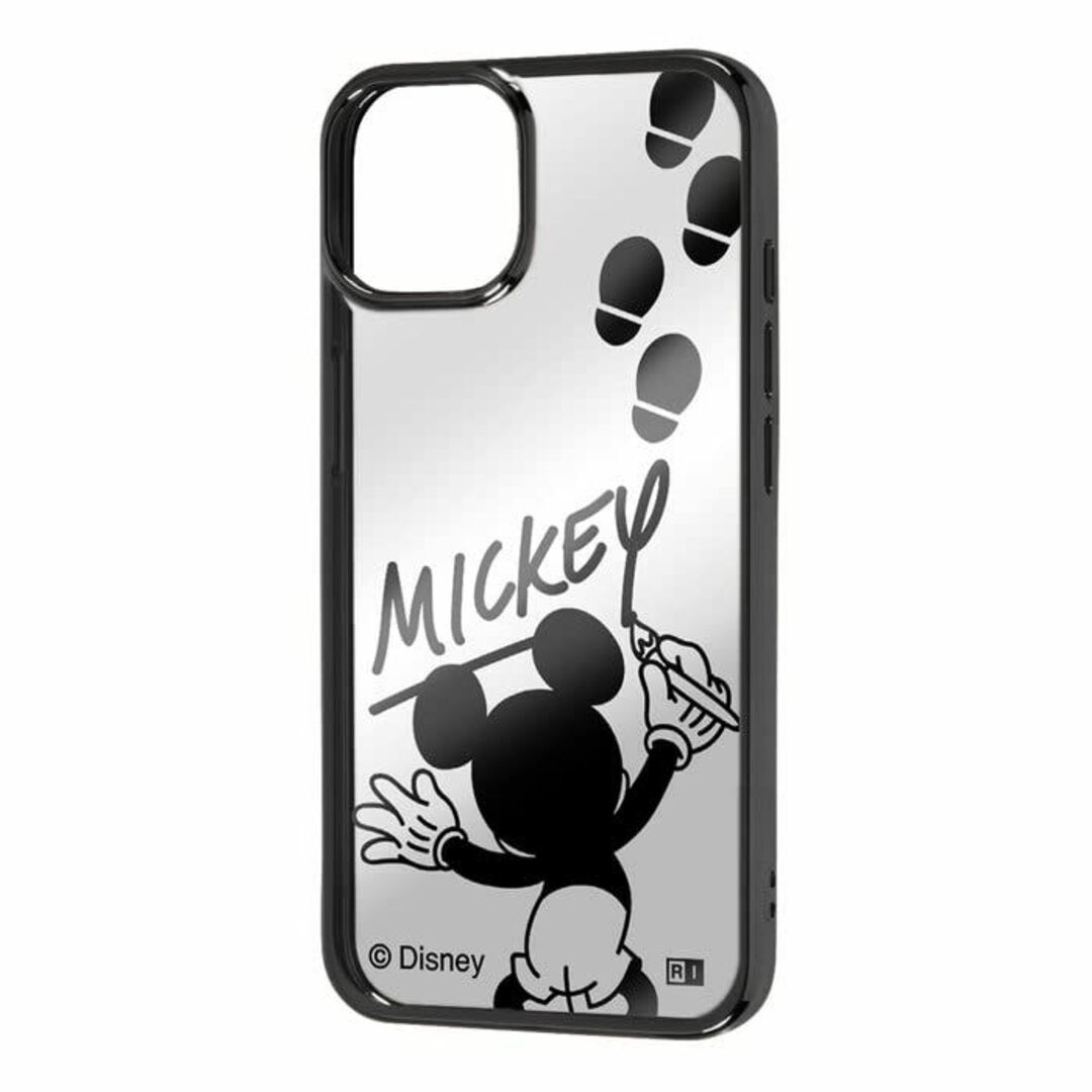 【色: ミッキーマウスサイン_メタリック】iPhone14 ケース ミッキー i