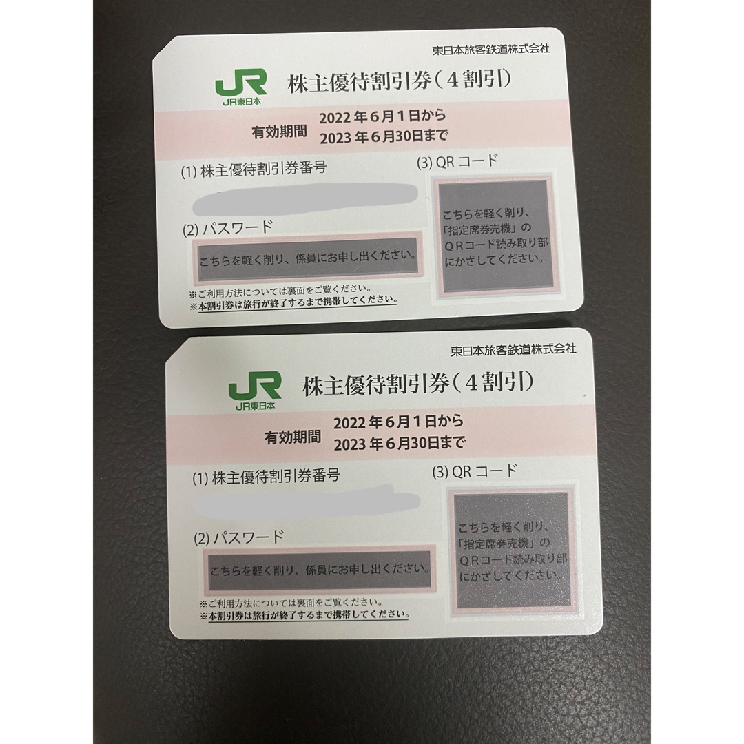 JR - 東日本旅客鉄道 株主優待券 2枚セットの通販 by uriurina｜ジェイ