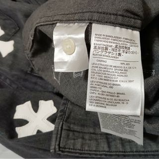 Levi's　デニムシャツ 　Sサイズ　クロスパッチカスタム