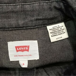 Levi's　デニムシャツ 　Sサイズ　クロスパッチカスタム