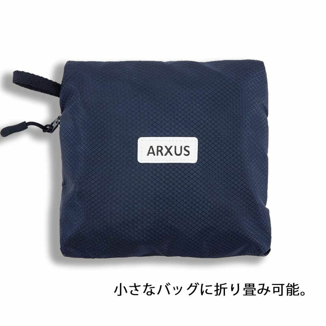 【色: Navy Blue】Arxus トラベル 軽量 防水 折りたたみ ストレ