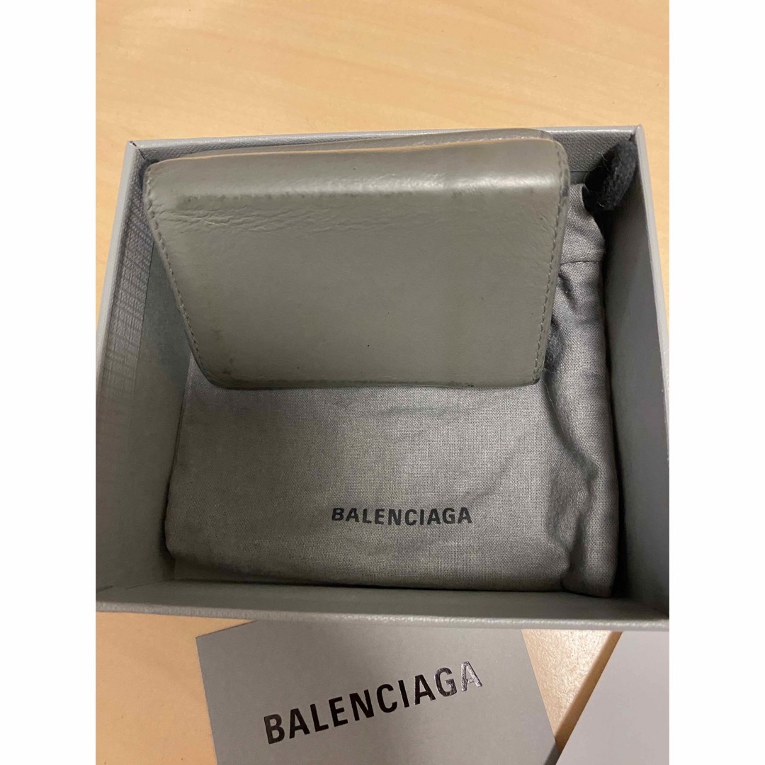 Balenciaga(バレンシアガ)のBALENCIAGA バレンシアガ ミニウォレット グレー　箱・袋付き レディースのファッション小物(財布)の商品写真