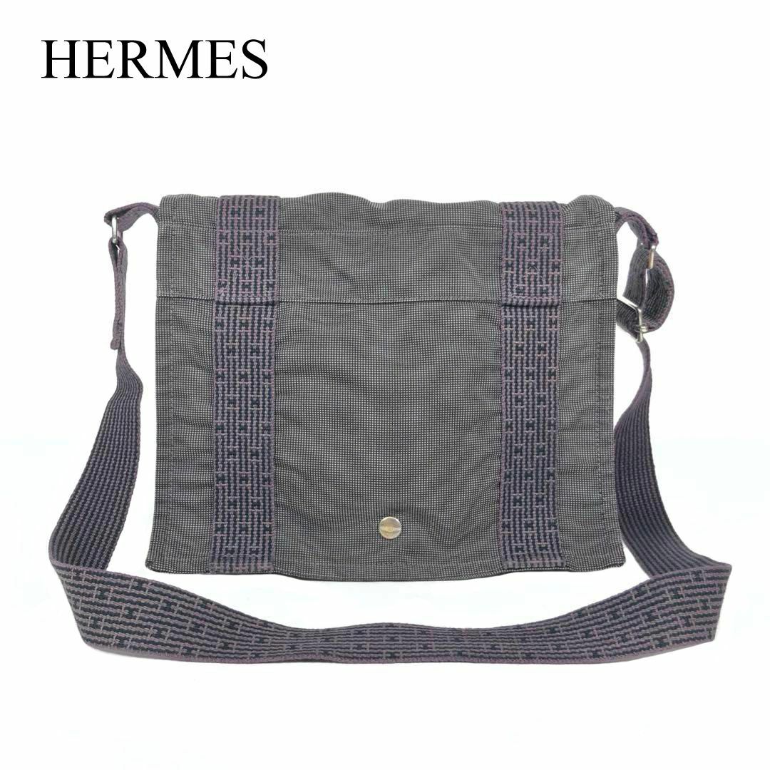 超美品 HERMES エルメス エールライン バサスPM ショルダーバッグ-