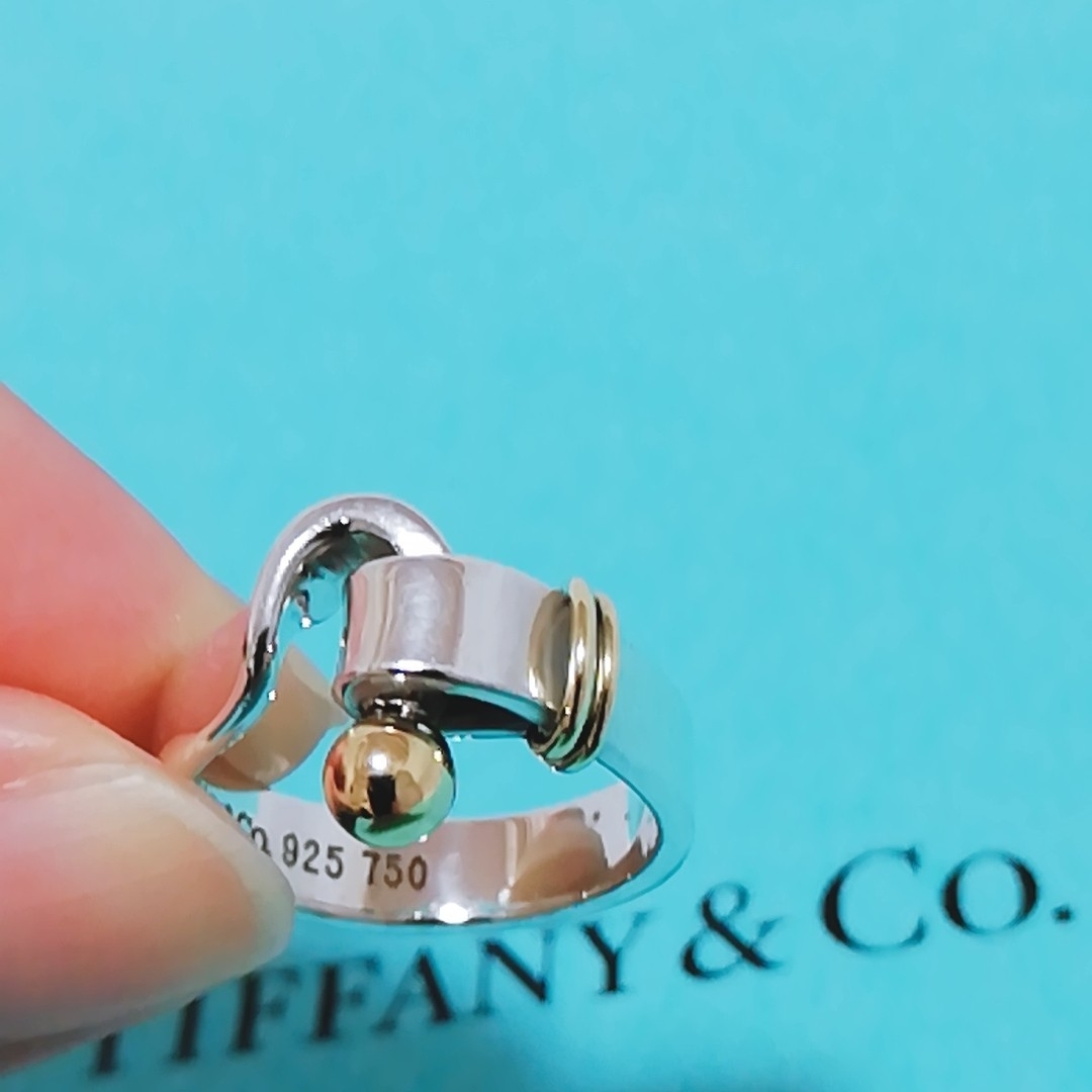 TIFFANY\u0026Co. ティファニー 925/750 フック＆アイ リング