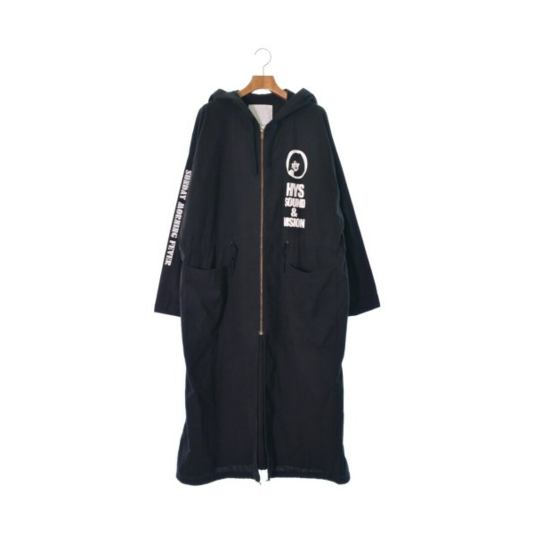 HYSTERIC GLAMOUR ヒステリックグラマー モッズコート F 黒