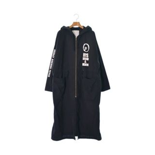 ヒステリックグラマー(HYSTERIC GLAMOUR)のHYSTERIC GLAMOUR ヒステリックグラマー モッズコート F 黒 【古着】【中古】(モッズコート)