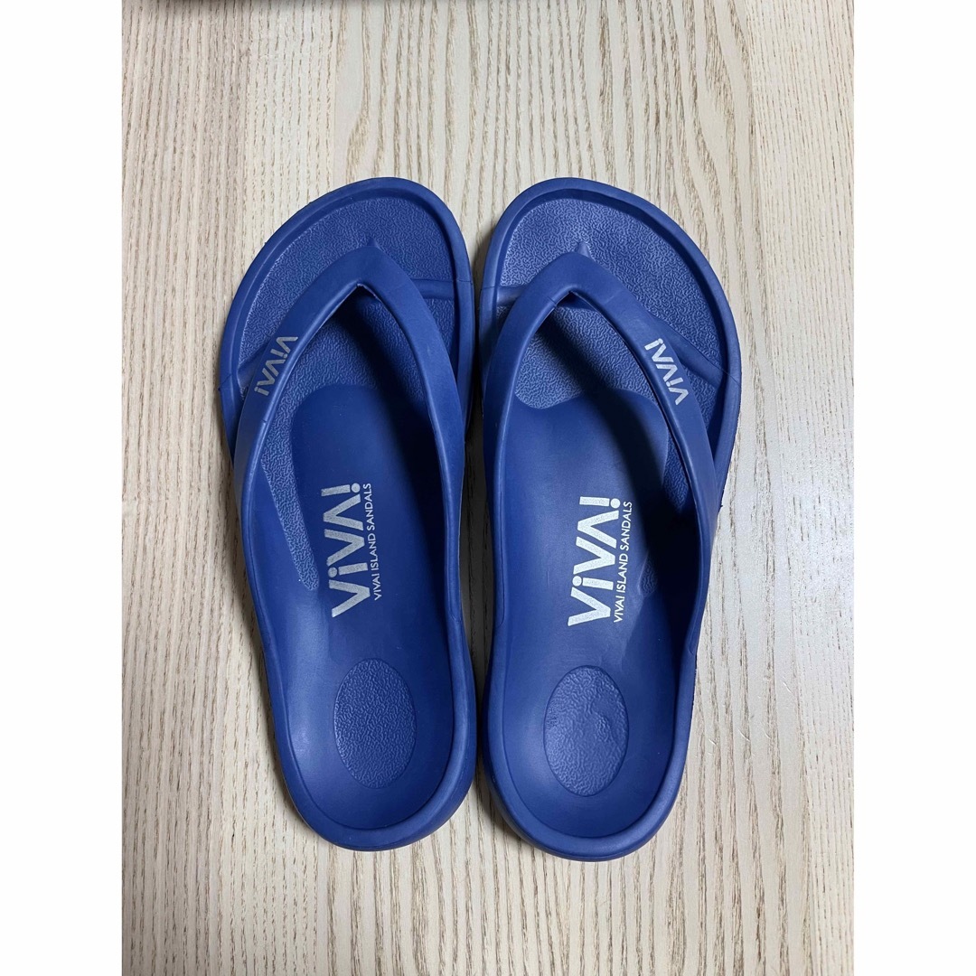VIVA ビーチサンダル　ブルー　37 レディースの靴/シューズ(ビーチサンダル)の商品写真