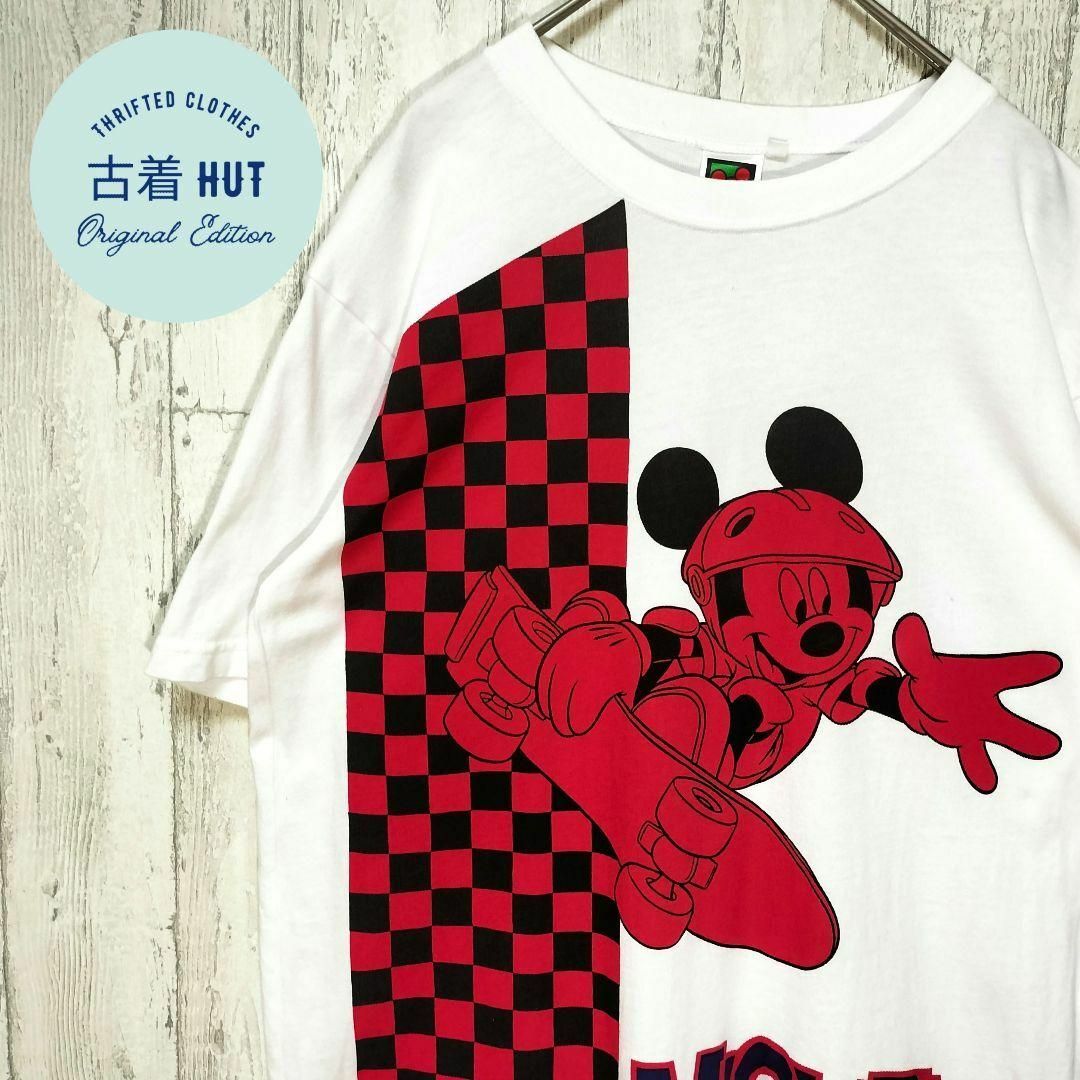 ボロ フェード感 色褪せ Disney ディズニー ミッキーマウス Tシャツ