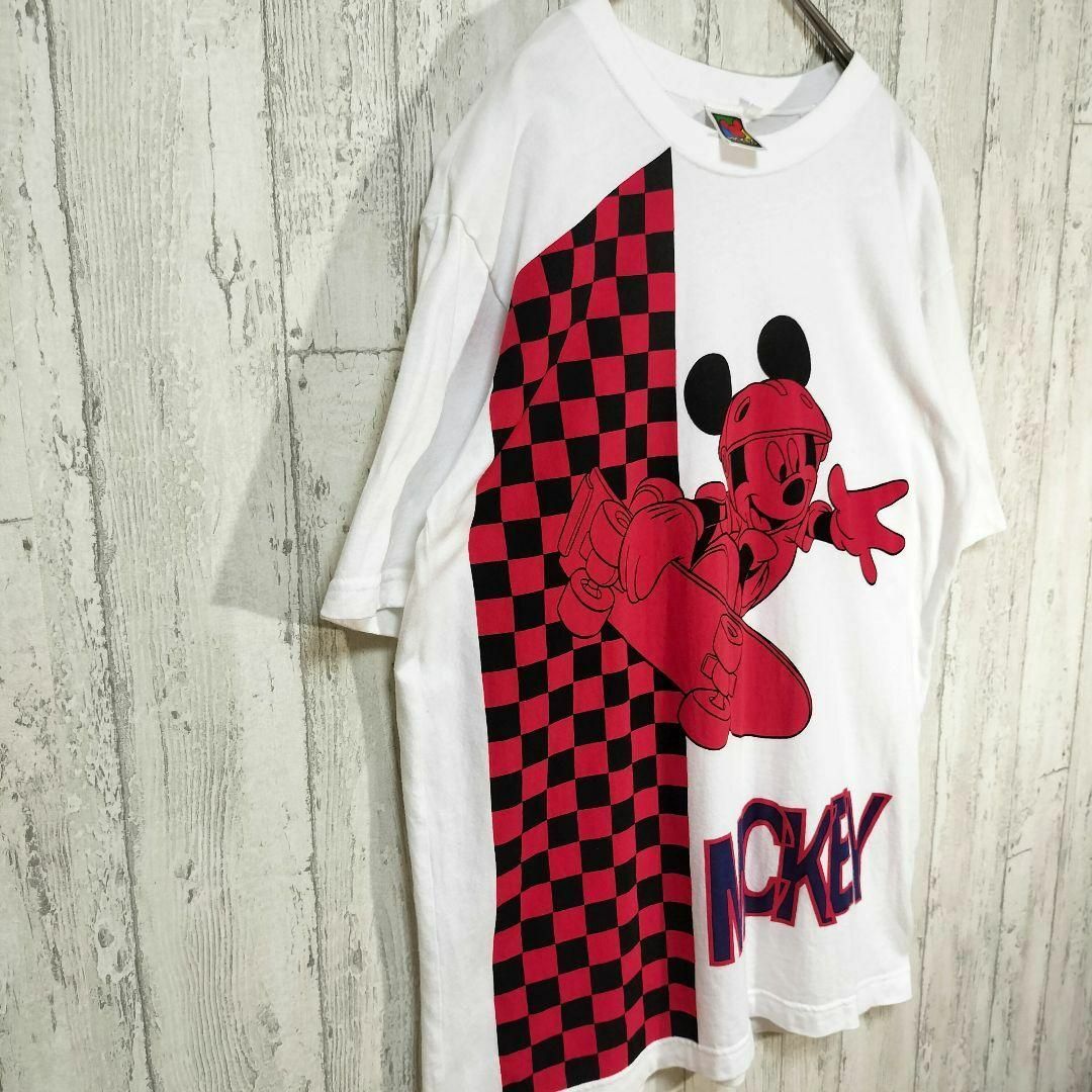 ボロ フェード感 色褪せ Disney ディズニー ミッキーマウス Tシャツ