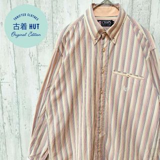 チャップス(CHAPS)のチャップス　長袖　ストライプシャツ　ラルフローレン　90s　古着(シャツ)