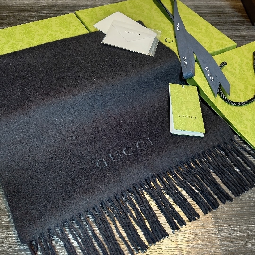 Gucci - ❤美品箱袋付き❤ GUCCI マフラー ストール ショール ❤最高級
