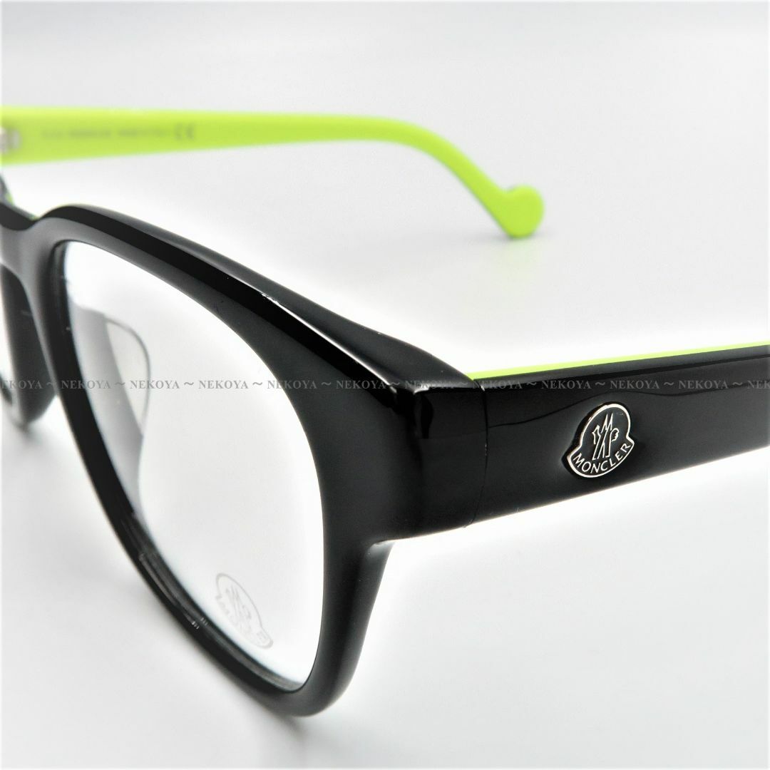 MONCLER(モンクレール)のMONCLER　ML5065-F 001　メガネ フレーム　ブラック＆パステル メンズのファッション小物(サングラス/メガネ)の商品写真