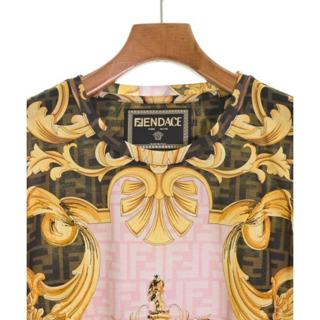 FENDI - FENDI フェンディ Tシャツ・カットソー M 黄xピンクx茶等(総柄