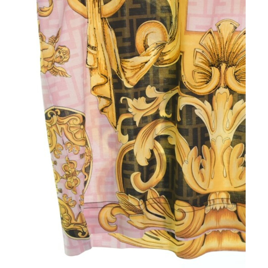FENDI - FENDI フェンディ Tシャツ・カットソー M 黄xピンクx茶等(総柄