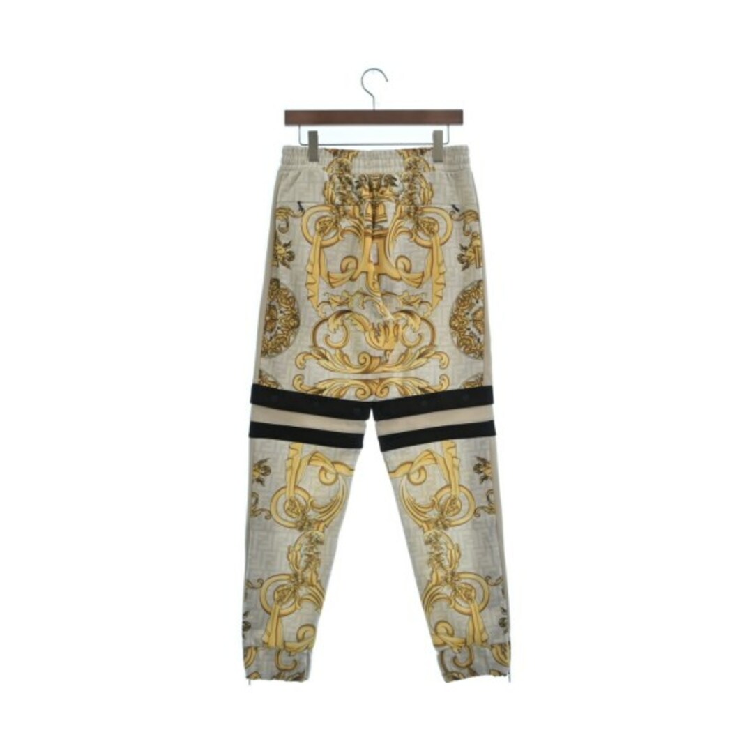 FENDI フェンディ スウェットパンツ M ベージュx黄x茶等(総柄) www