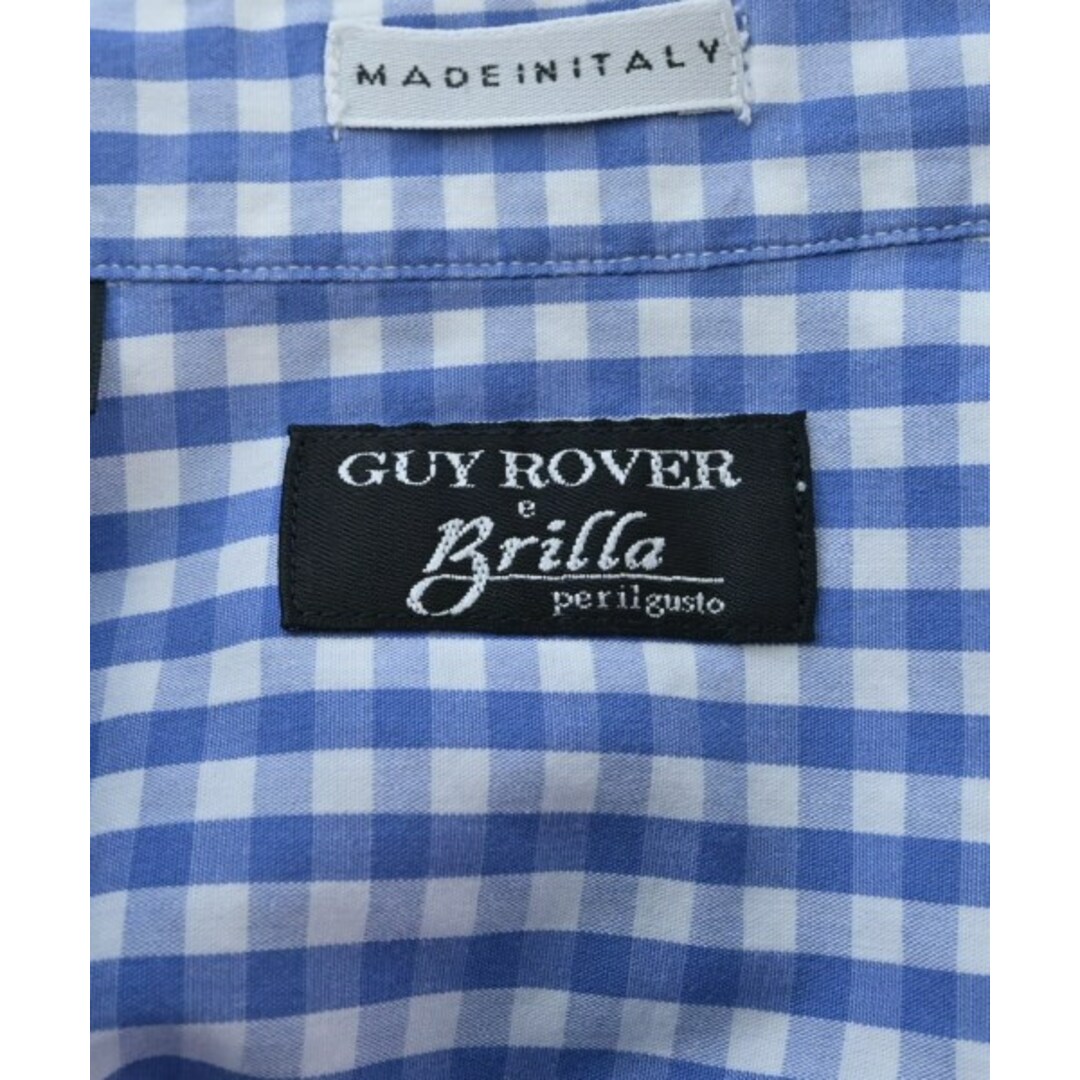 GUY ROVER(ギローバー)のGUY ROVER ギローバー カジュアルシャツ S 水色x白(チェック) 【古着】【中古】 メンズのトップス(シャツ)の商品写真