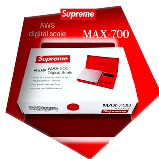 Supreme AWS MAX-700 Digital Scale Red