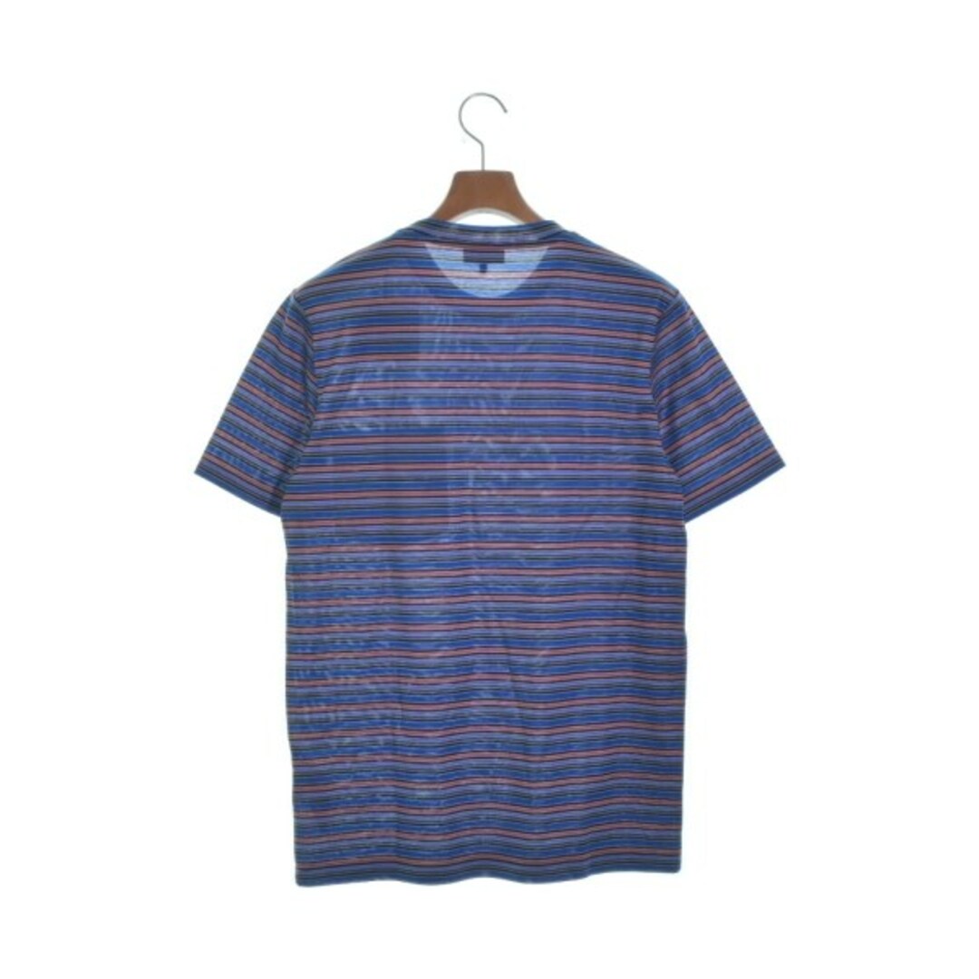 LANVIN(ランバン)のLANVIN ランバン Tシャツ・カットソー S 青xピンクx緑等(ボーダー) 【古着】【中古】 メンズのトップス(Tシャツ/カットソー(半袖/袖なし))の商品写真