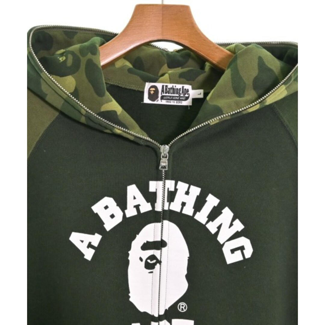 A BATHING APE アベイシングエイプ パーカー L カーキ 【古着】【中古】